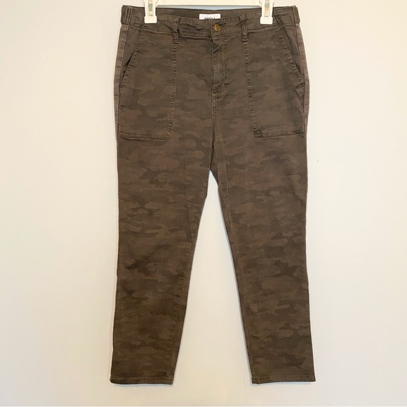 Pistola Mara Camo Ankle Pants Stretch Straight Leg Size 30 - Picture 1 of 12